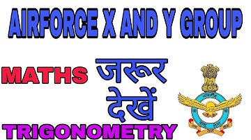 Airforce X and Y Group short cut tricks Maths Trigonometry