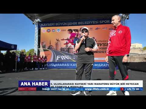 6  ULUSLARARASI KAYSERİ YARI MARATONU BÜYÜK BİR HEYECAN VE COŞKUYLA KOŞULDU