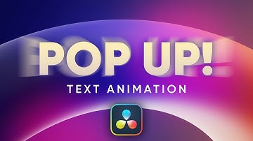 How to Make a Simple Popup Text Animation in DaVinci Resolve