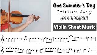 [Free Sheet] One Summer's Day - Spirited Away [Joe Hisaishi] Violin Sheet Music