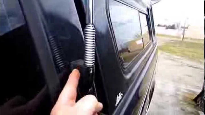 95 f150 CB antenna install on cab Firestik II