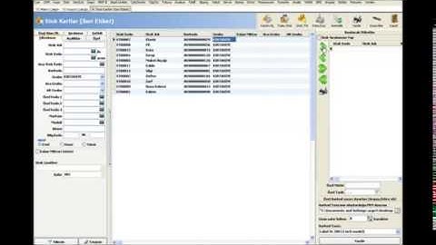 WOLVOX ERP programı stok kartlar seri etiket alanı kullanımı