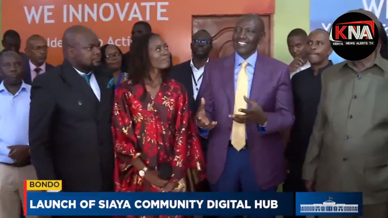HAPPENING NOW: Ruto and Oburu Launch of Siaya Community Digital Hub, Bondo