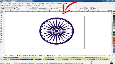 How to Make || Ashok Chakra Logo || in Corel Draw || Corel Draw Tutorial
