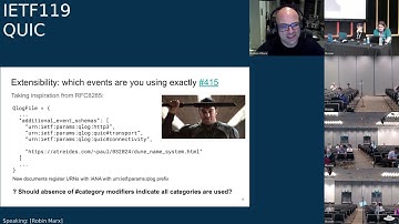 IETF 119: QUIC (QUIC) 2024-03-19 23:30