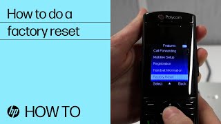 How to do a factory reset on a VVX D60 | HP Support