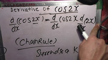 Derivative of cos 2x (In Hindi) | Maths | Mathematics | Class 11th Math |