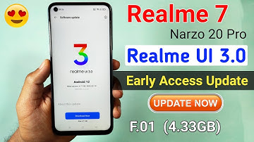 Realme UI 3.0 Early Access Update For Realme 7 & Narzo 20 Pro | Apply Now | Realme 7 Realme UI 3.0