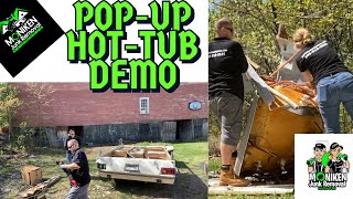 “Hot Tub Removal from Pop-Up Trailer: Step by Step Demo” MONIKEN Junk Removal@MONIKENJunkRemoval