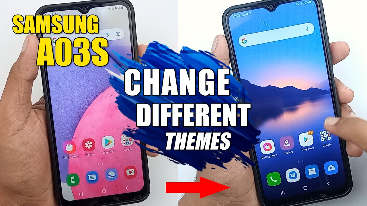 How To Change Themes Samsung Galaxy A03s YouTube