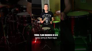Tribal Flam Madness in 5/4 - Advanced Rudimental Drum Lesson