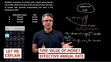 Time Value of Money (TVM) - computing the Effective Annual Rate (EAR) (for the @CFA Level 1 exam)