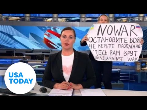 Zelenskyy praises woman for protesting Ukraine invasion on Russian TV | USA TODAY