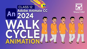 Adobe Animate CC 2024 Advance Level: Walk Cycle Animation | 2D Animation | Hindi
