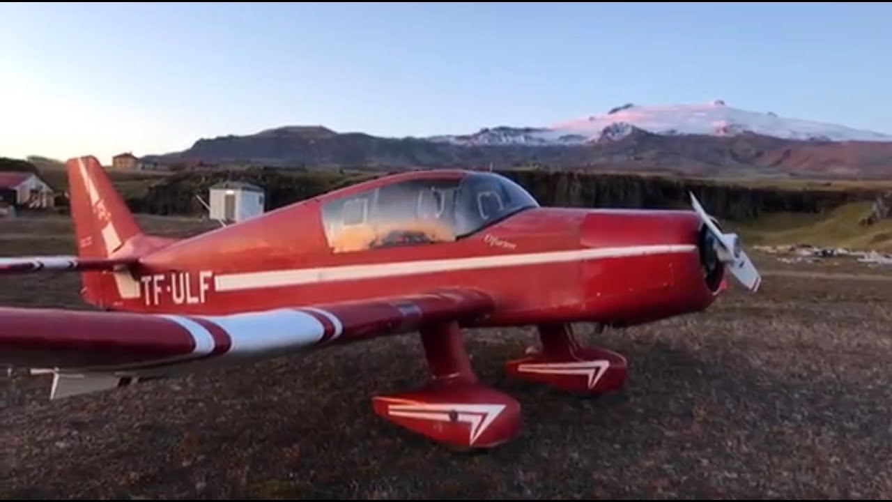Flight over the highlands and south coast of Iceland  