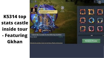 K5314 top stats castle inside tour - featuring GKhan | King of Avalon