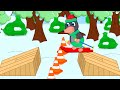 Benny Mole en Español - Carrera De Obstáculos De Esquí Dibujos animados para niños