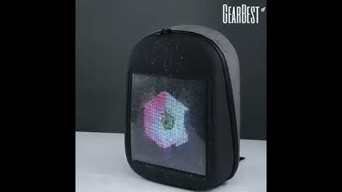 Creative Design LED Display Screen Backpack APP Control Pattern Free to Change - GRAY