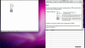 Max MSP Tutorial 05a1 Simple Synthesis—Simple Oscillator Control