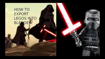 how to import lego 3D mecabricks  models into blender (and a little animation)