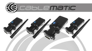 Wireless Bluetooth adapter to serial RS232 DTE DCE DB9 - distributed by CABLEMATIC ®