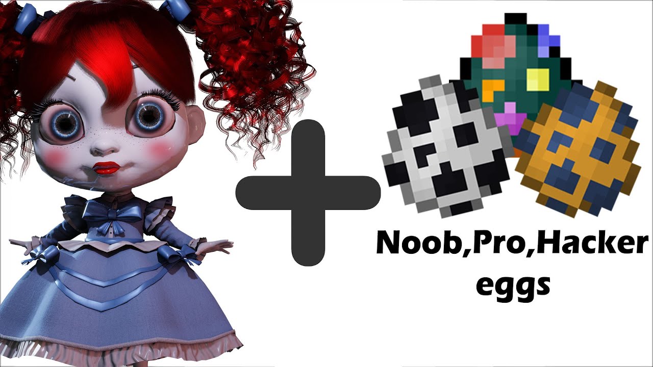 Poppy + noob pro hacker Eggs = ??? Animations #21 || Poppy Playtime ...