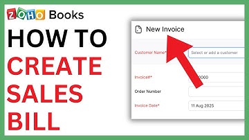 How to Create a Sales Bill in Zoho Books [QUICK GUIDE]