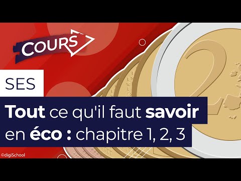 BAC ES : SES - Tout ce qu'il faut savoir en éco ! Chapitres 1, 2, 3