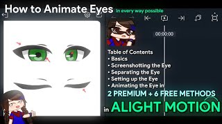 Every Way to Animate Eyes in Alight Motion | 7 Free + 2 Premium Methods