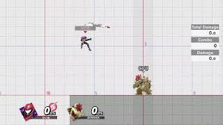 SSBU: softwire OnegaiSamus free practice notes  – combo screenshot 1