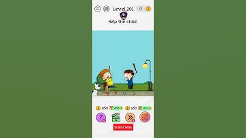 Braindom Level 201 Help the child.