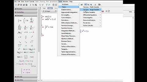 Penggunaan aplikasi maple 13 pada materi integral