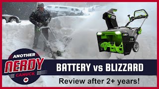 Ego Electric Snowblower Blizzard Challenge!