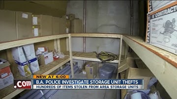 Storage Unit Thefts