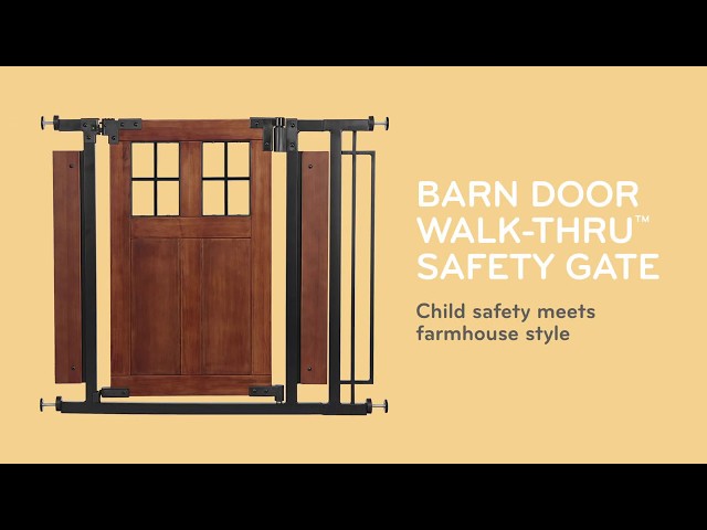 Barn Door Walk-Thru Baby Gate