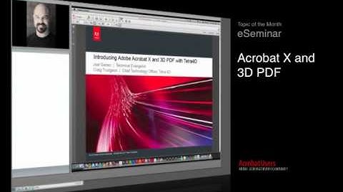 AUC eSeminar: Acrobat X and 3D PDF