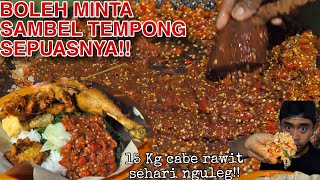 MAKAN NASI TEMPONG Super pedas ASLI BANYUWANGI!!