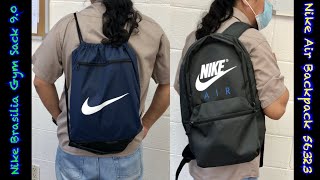 Nike Bags | Nike Brasilia Gym Sack 9.0 & Nike Air Backpack | unboxing
