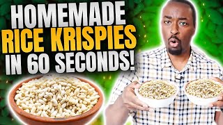 How to make homemade Rice Krispies!! (Rural Indian method) #muri #pori' #பொரி