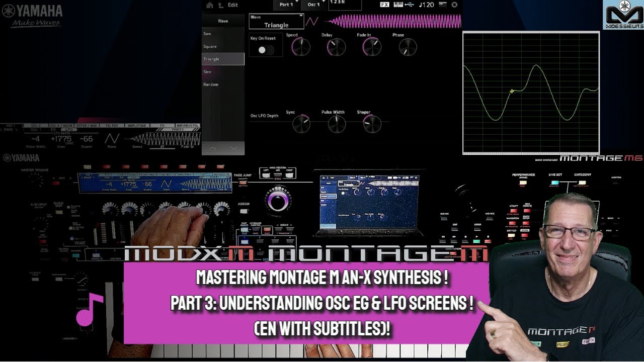 Understanding OSC EG and LFO screens- Montage M & MODX M AN X - YouTube