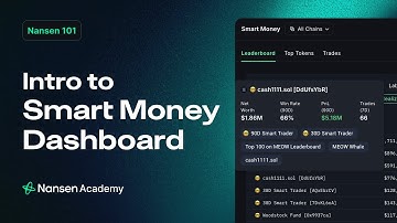 Intro to Smart Money for Beginners - Nansen 101