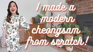 Making A Modern Cheongsam From Scratch! 💗