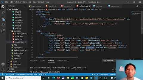 CODING PYTHON UNTUK WEB LOGIN SEDERHANA