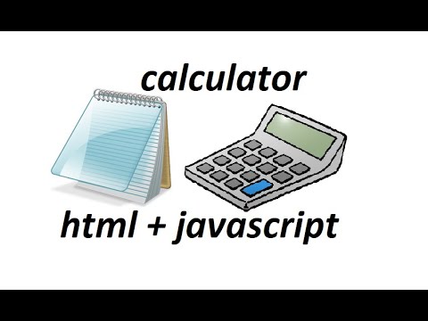 برمجة calculator في html و javascript باستخدام notepad - بدون برامج