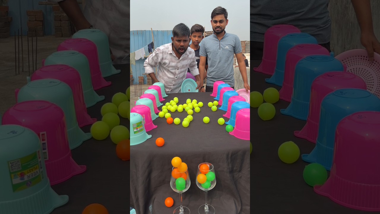 Best Green Vs Orange Vs Yellow Colour Boll Roll Family Challenge 