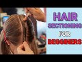 hair sectioning for beginners | hair sectioning theory | hair section theory in hindi |