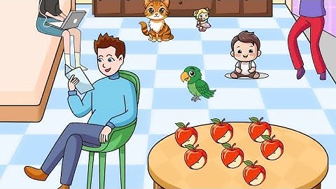 Annoying brain puzzle level 6 Make the family healthy.