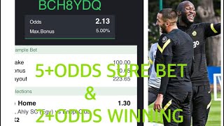 5+odds and 2+odds daily bet(all European top five league games)with sportybet code#sportybet screenshot 5