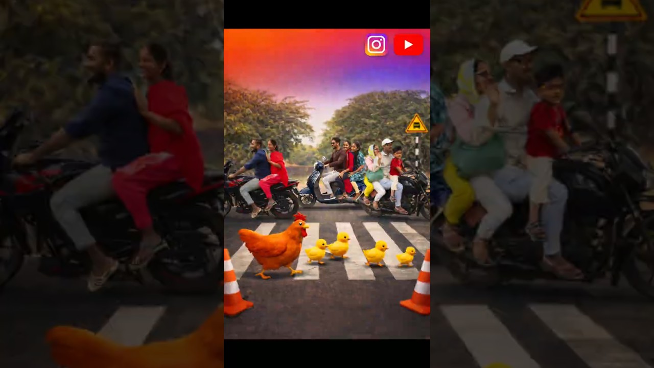 Republic Day Ride After Mana Shankar Varaprasad Movie 😱 | A Close Call on the Road 🐥 