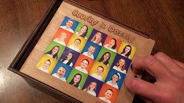 Glowforge Pro - laser cut puzzle and box